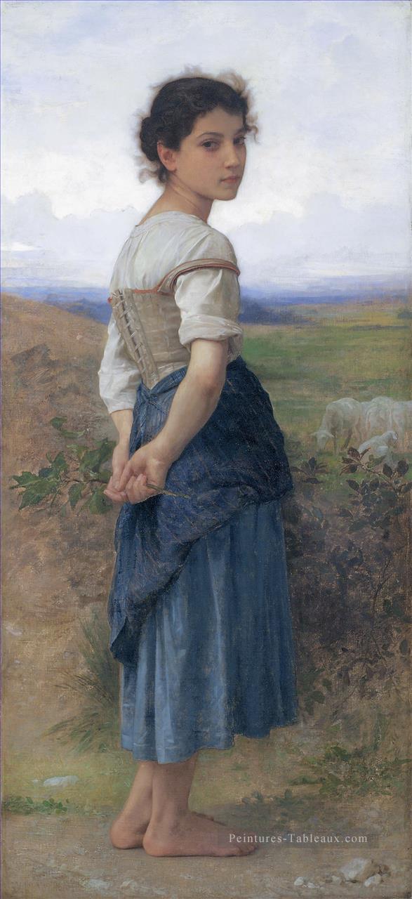Jeune bergère CA réalisme William Adolphe Bouguereau Peintures à l'huile